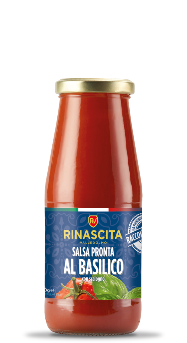salsa pronta al basilico rinascita 410g