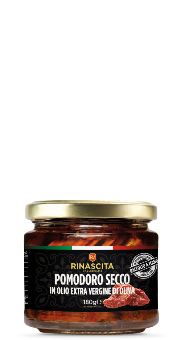 pomodoro secco in olio extra vergine di oliva rinascita valledolmo